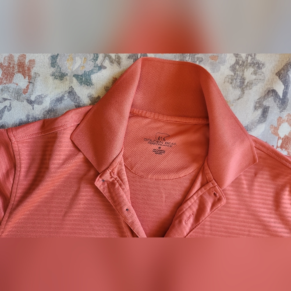 Mens Golden Bear M Salmon Color Shirt